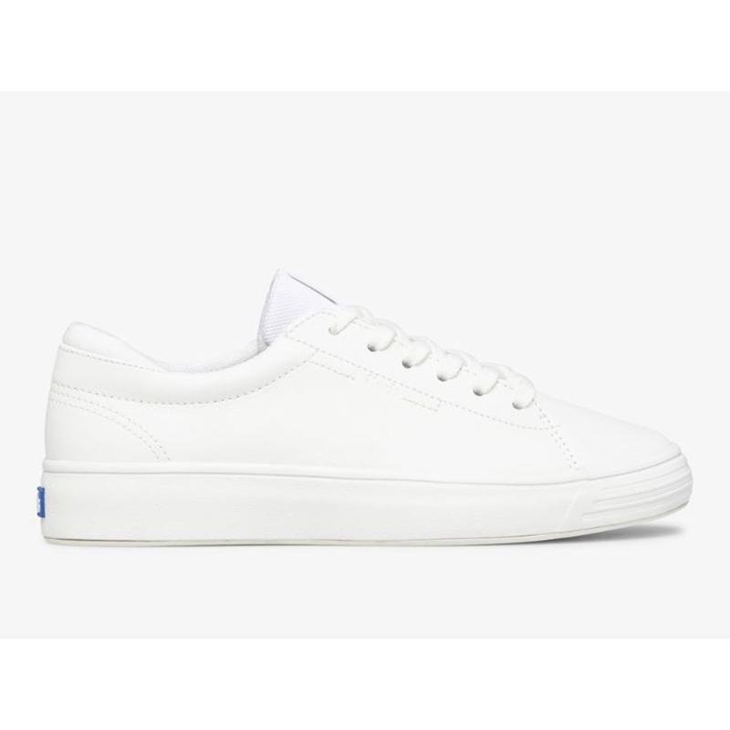 Keds Alley Leather Sneakers Damen Weiß | 50714GPAB